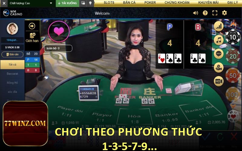 Chơi theo phương thức 1-3-5-7-9...